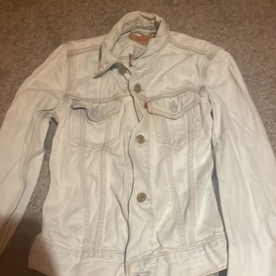 Vit jeansjacka från Levi's XS - 3