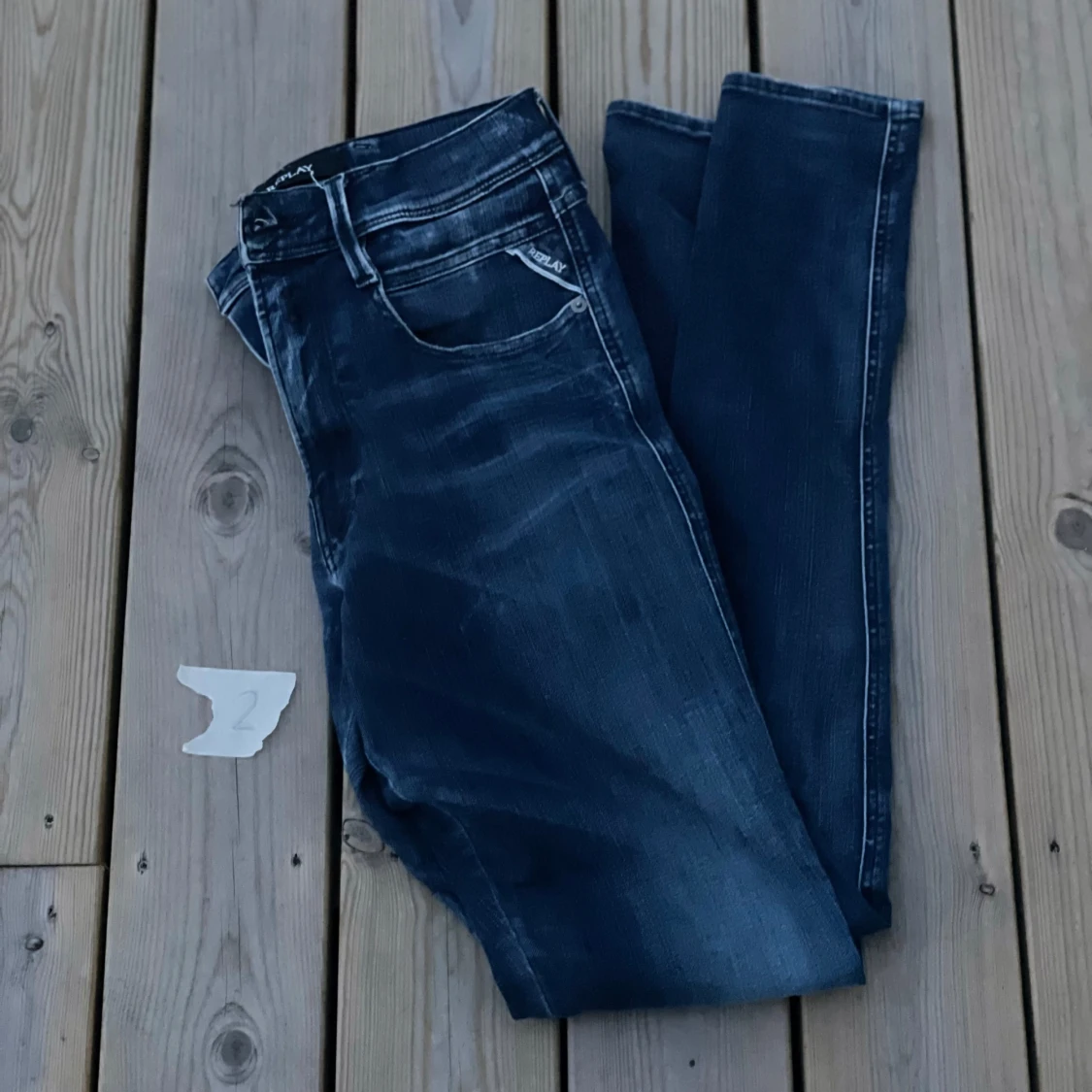 Replay BRONNY Hyperflex slim fit jeans blå 30-34  - 1