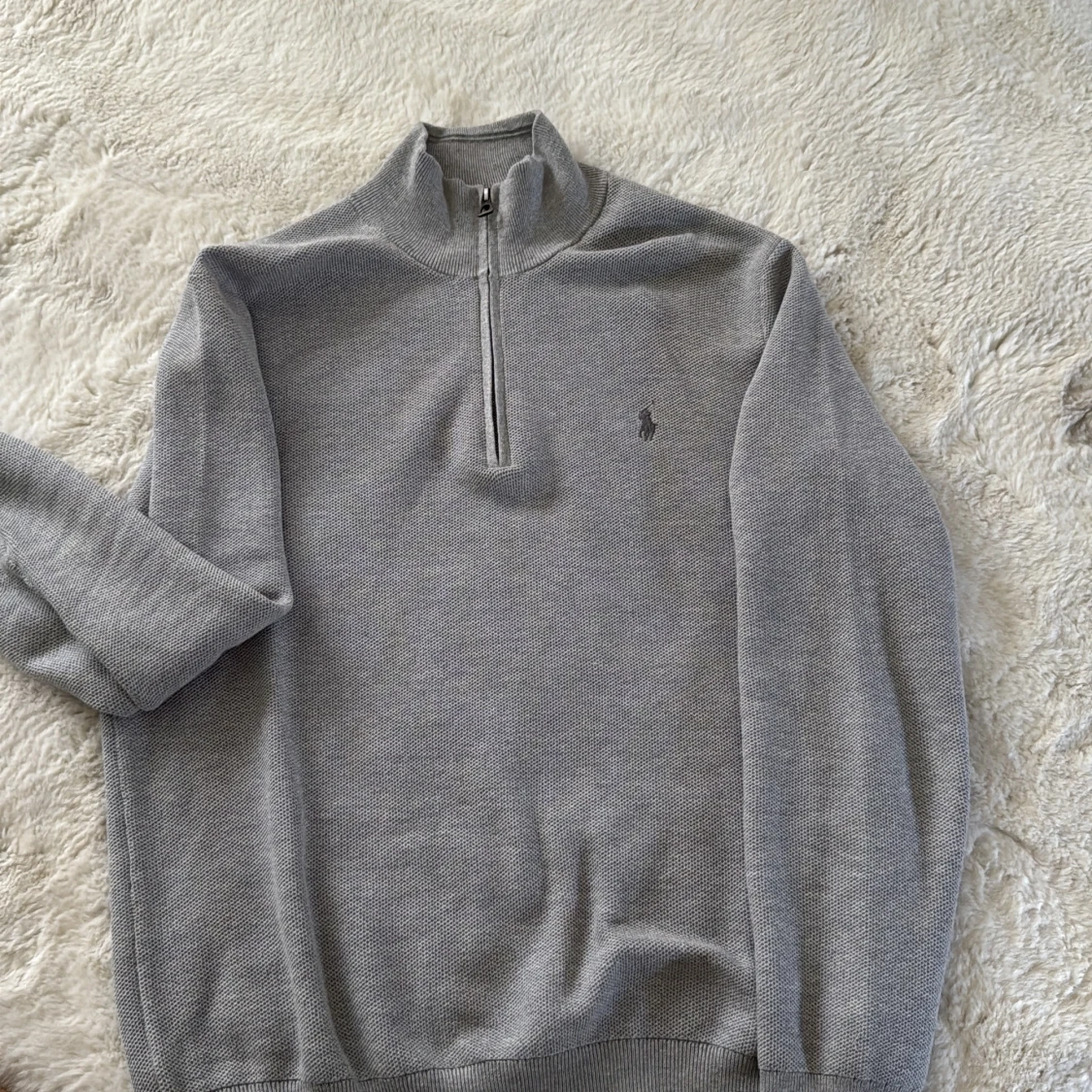 Grå half zip tröja från Ralph Lauren