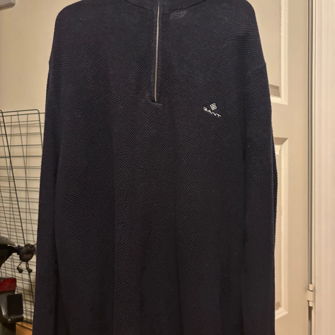 Svart tröja med dragkedja från Gant - 1