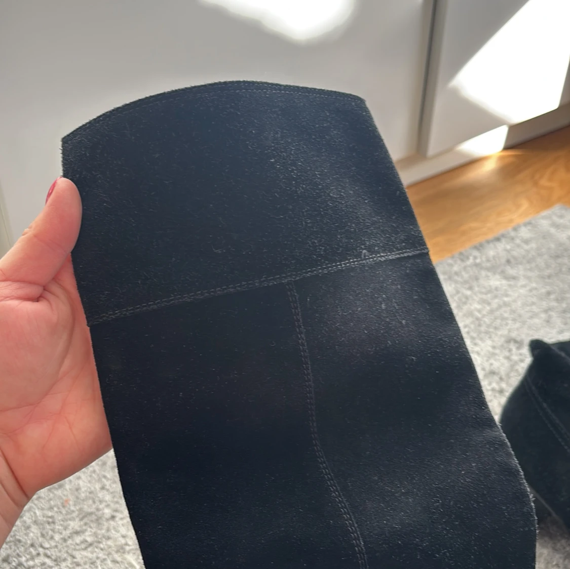 Svarta mockastövlar med klack - 1