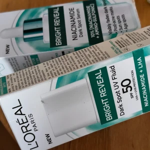L'Oreal Bright Reveal! - L'Oreal Bright Reveal Dark spot serum 30 ml & UV fluid 50 ml. Nya i kartong.