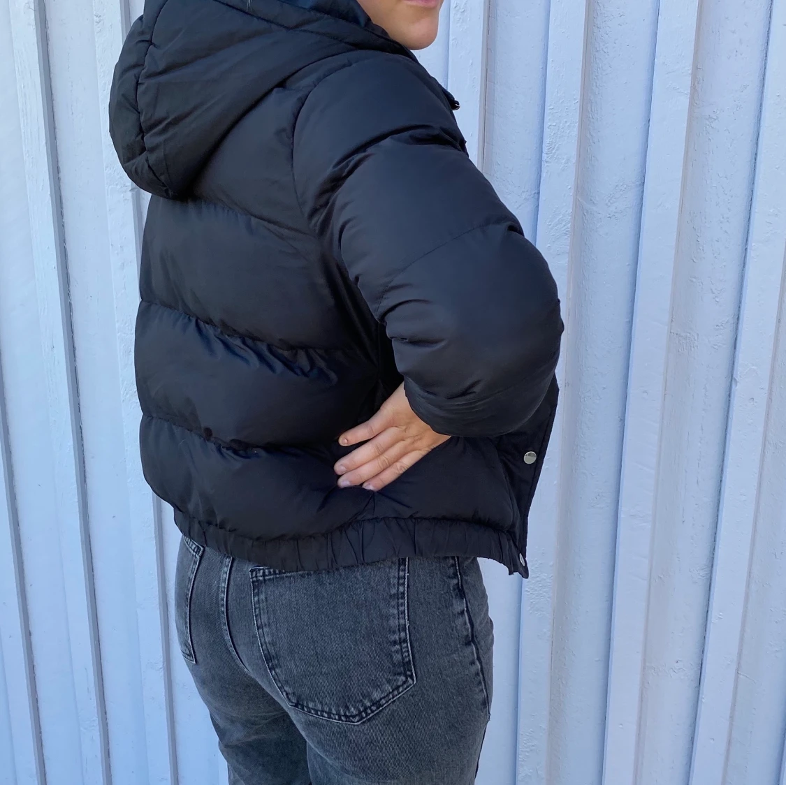 Svart vinterjacka - 90