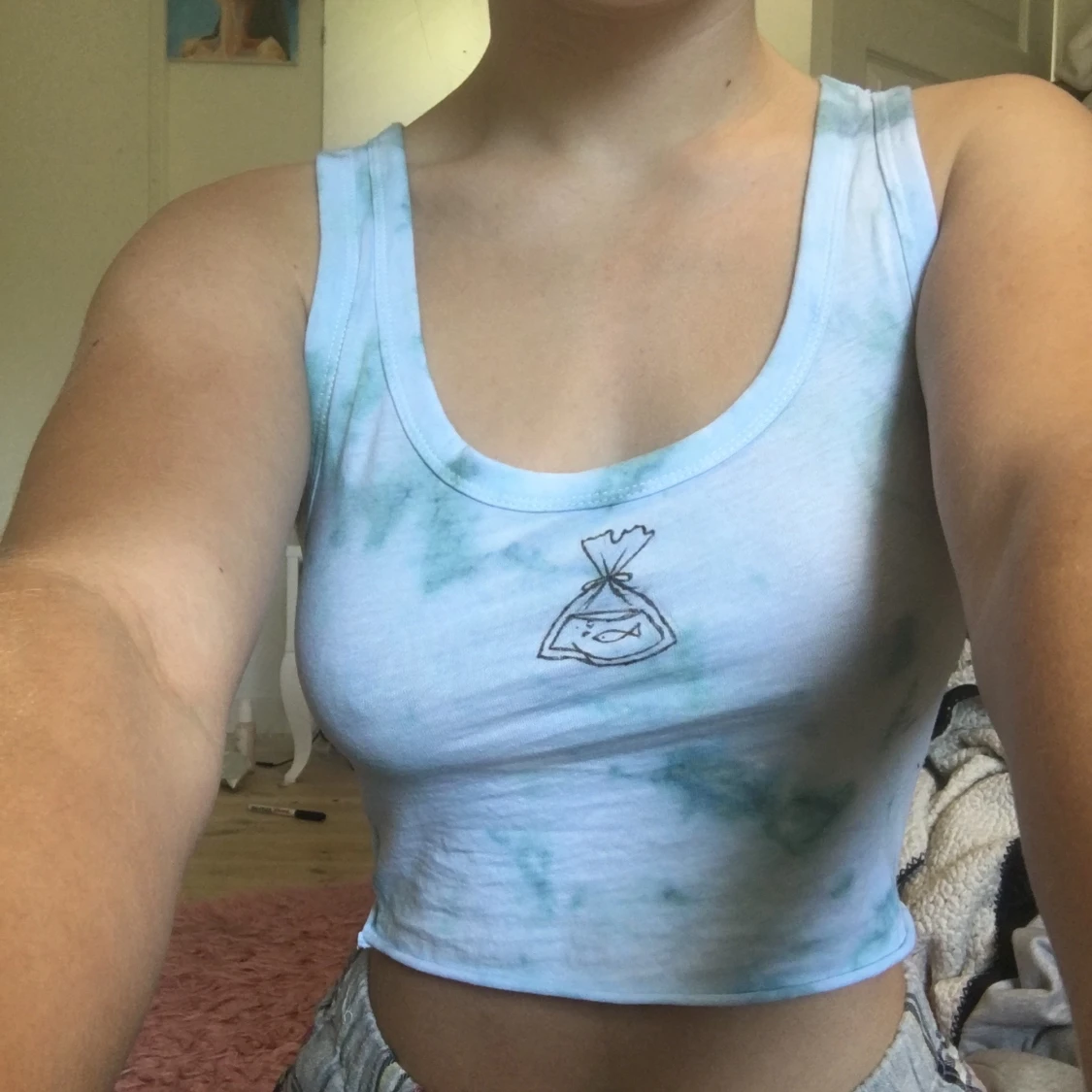 Tie Dye linne med fisk✨🐠