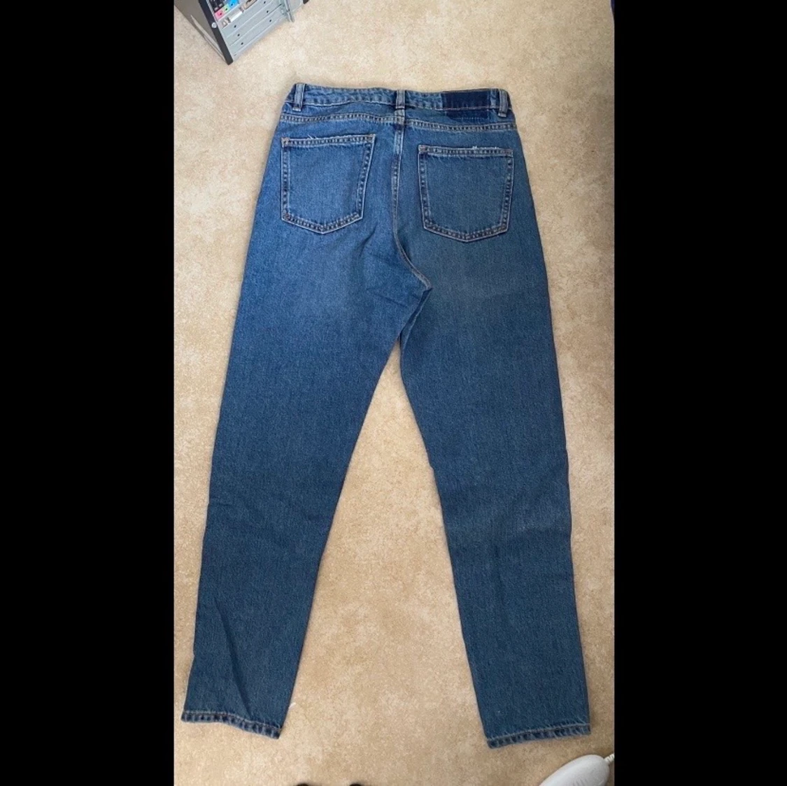 Blåa mom jeans - 90