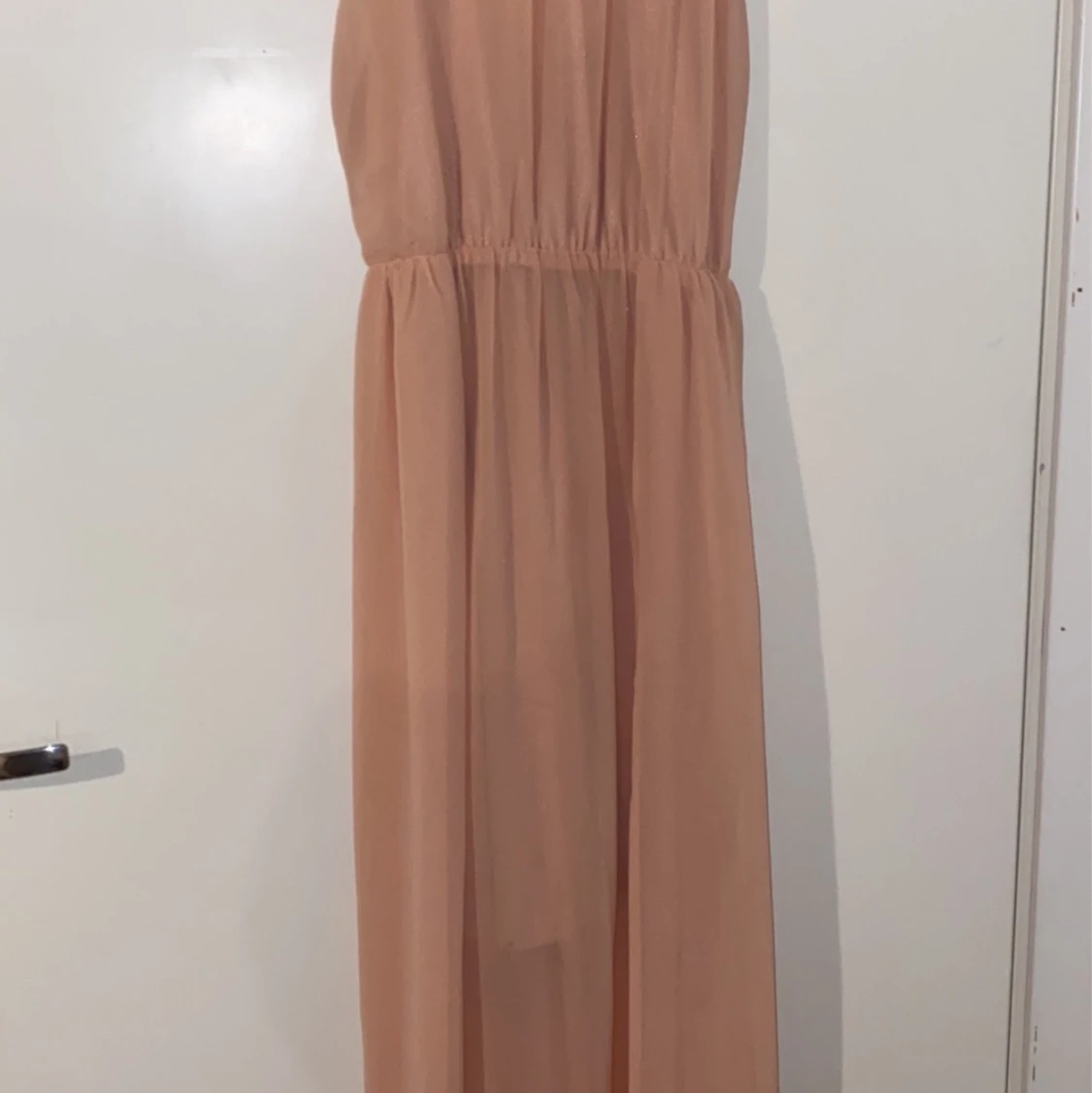 Rosa chifon klänning stl m