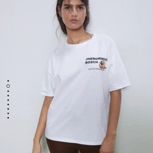 Zara T-shirt - snygg oversized tröja från Zara med motiv på ryggen. Använd 1 gång. Köpare står för frakt ✨