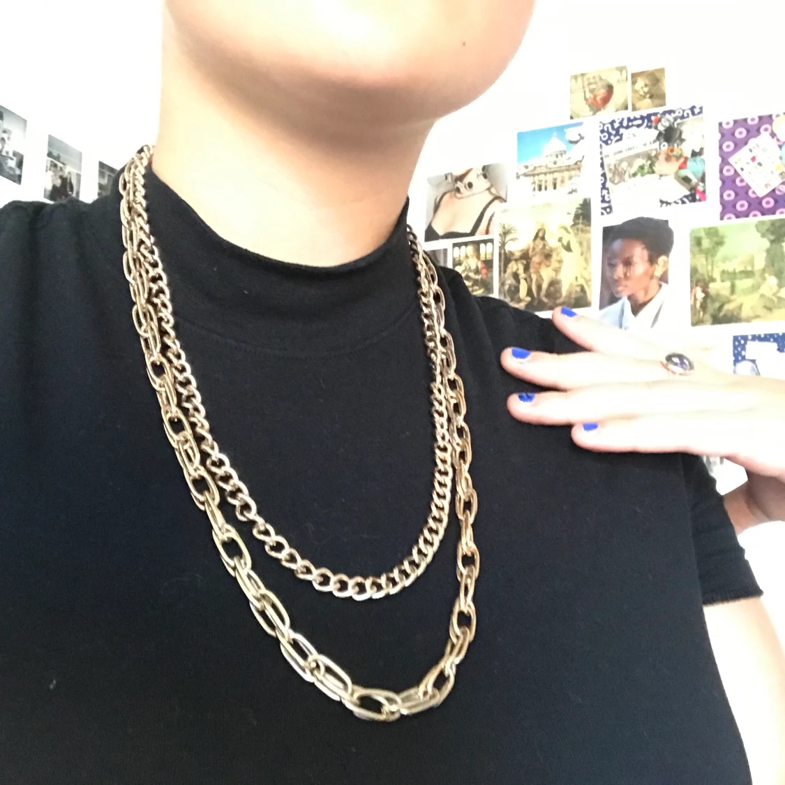 Dubblad guldkedja från Gina Tricot⛓🌞