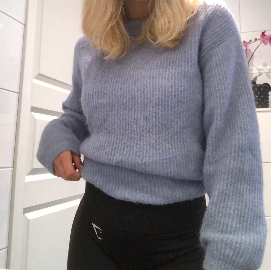 Mysig stickad tröja - 90