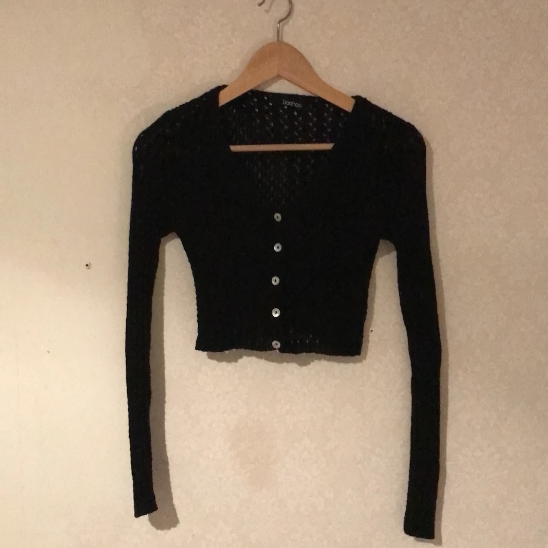 Stickad croptop - 90