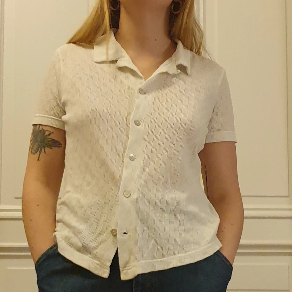 Fin topp med ihåligt mönster