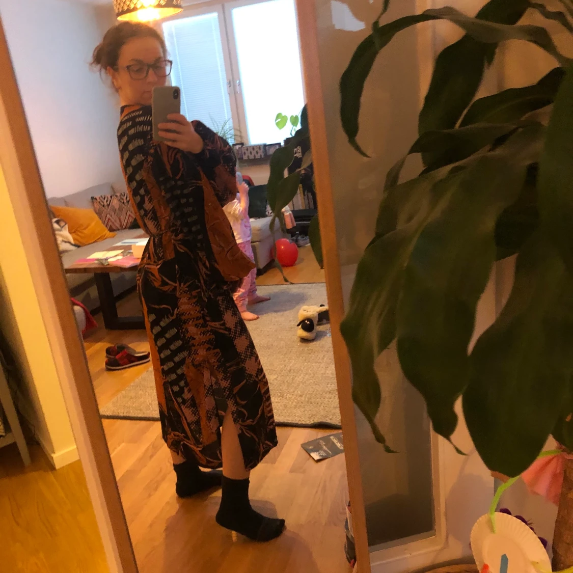 Weekday omlott klänning XS