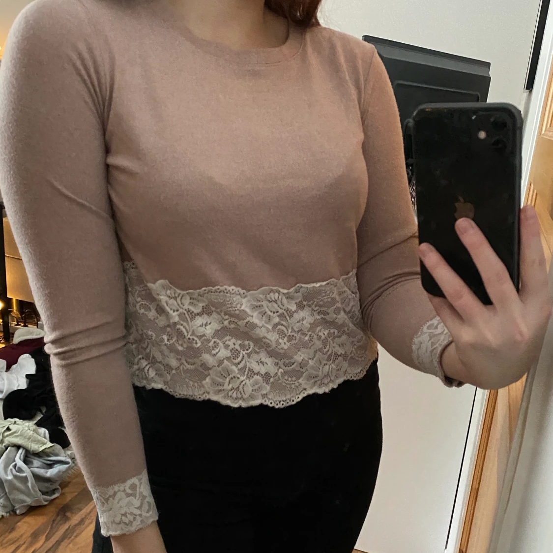 Söt rosa tröja - 90