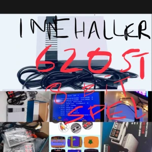  - NY SÄLJES PLOMBERAD MINI KONSOL 2 HANDKONTROLLER MED 620 8 BIT SPEL RETRO. FINS EJ I BUTIK.SKICKA LÄTT MED POSTEN; POTRO, 63kr SPÅRBART, SNABB LEVERANSTiD: 1-3 VARDAGAR. INTRESSERAD? :) Testad Perfekt 