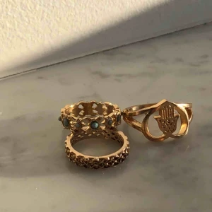  - Tre olika ringar, aldrig använda. Frakt på 9kr tillkommer 😃