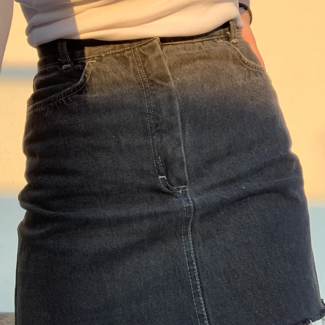 Svart jeanskjol - 90