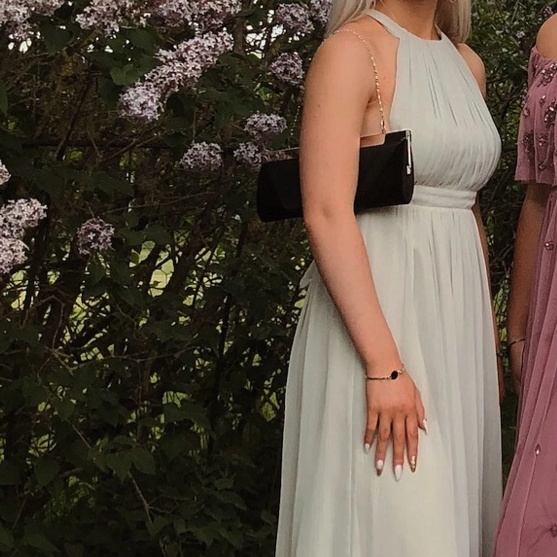 Ljusgrå balklänning  - 90