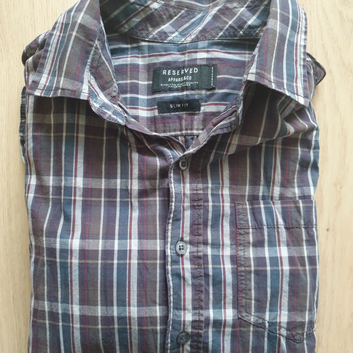 Långärmad skjorta strl M Slim fit - 90