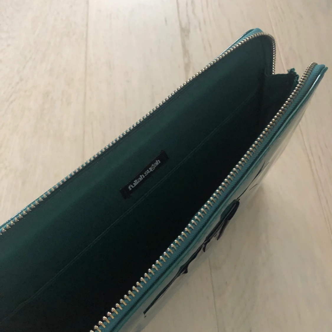 Mörk grön clutch väska - 90