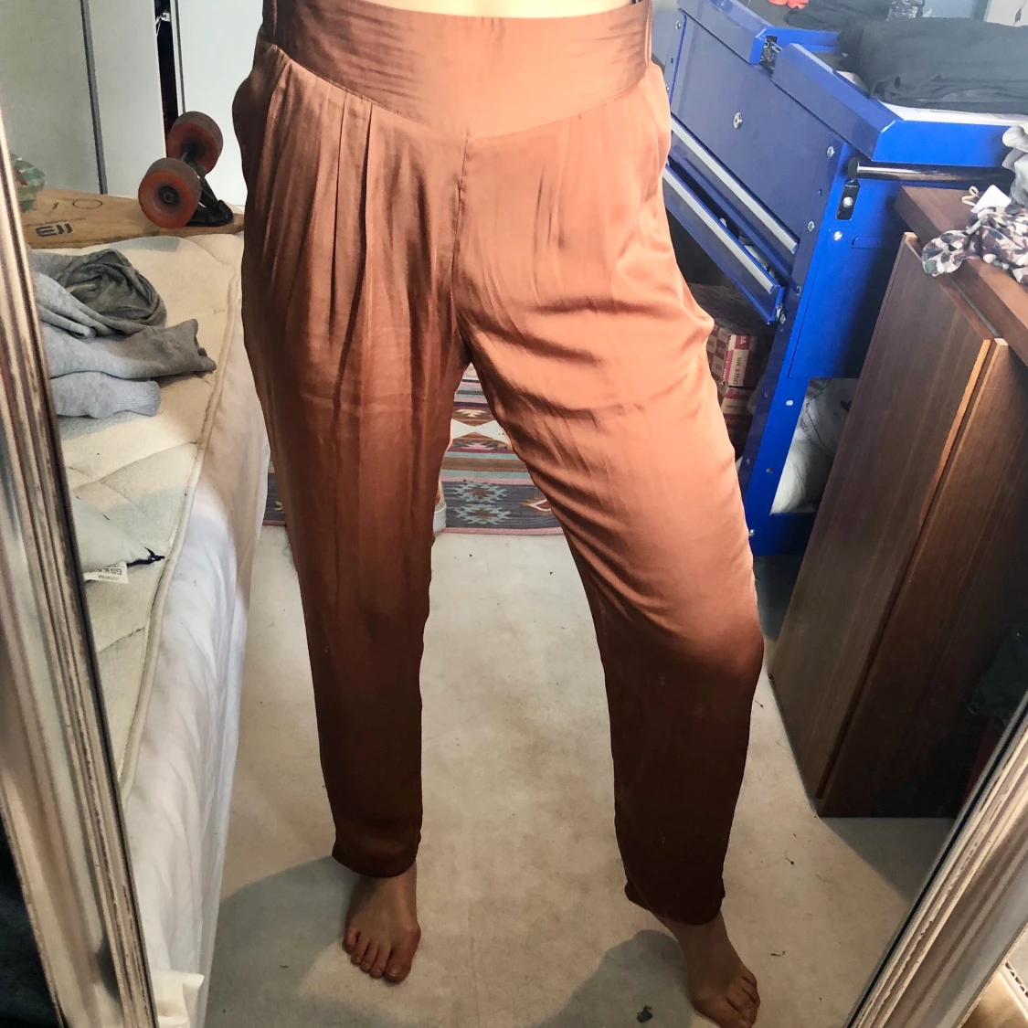Bronsfärgade byxor  - 90