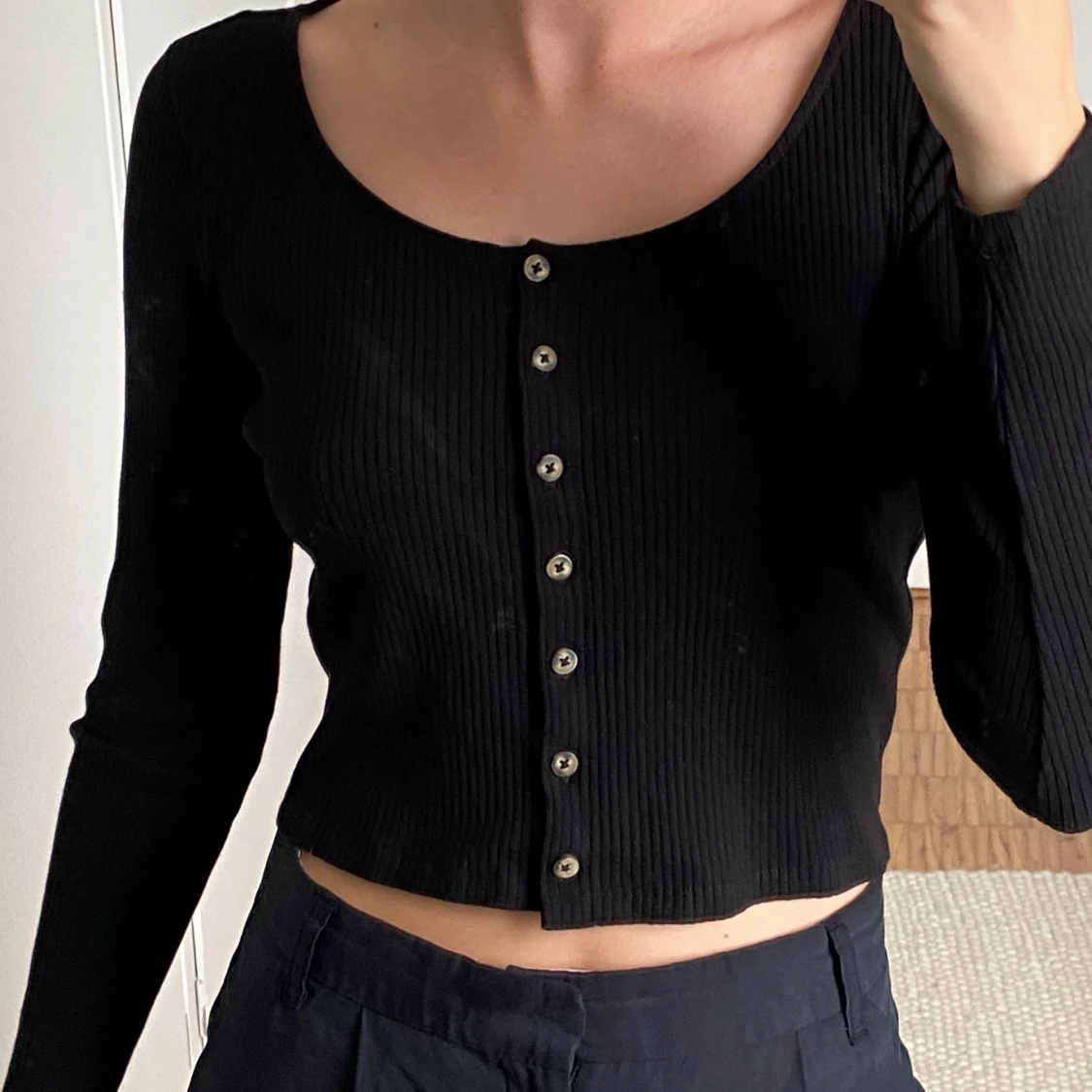 Svart långärmad  - 90