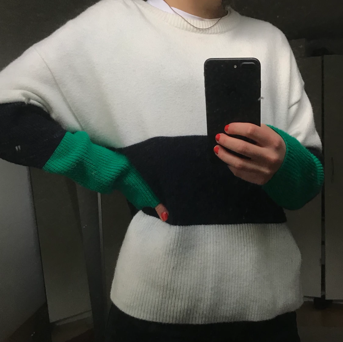 Stickad tröja - Mango