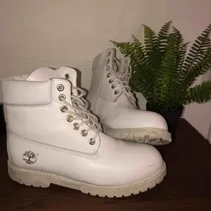 White Timberland boots   Worn once or twice   Good condition   Comfortable 