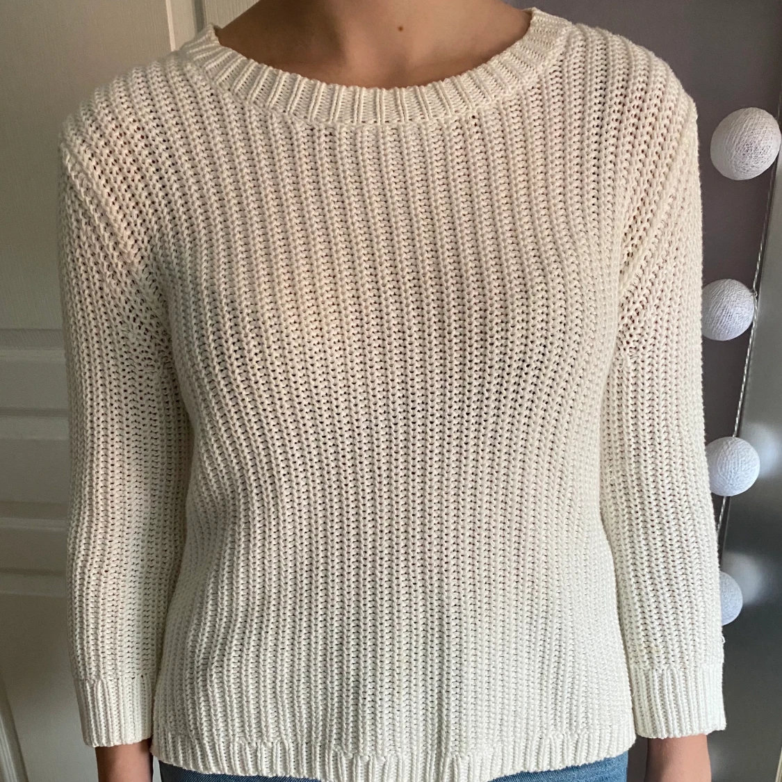 Vit stickad tröja från Levi’s - 90