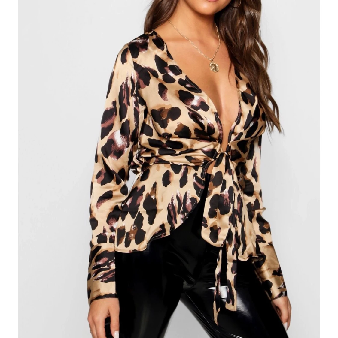 Leopardmönstrad topp - 90