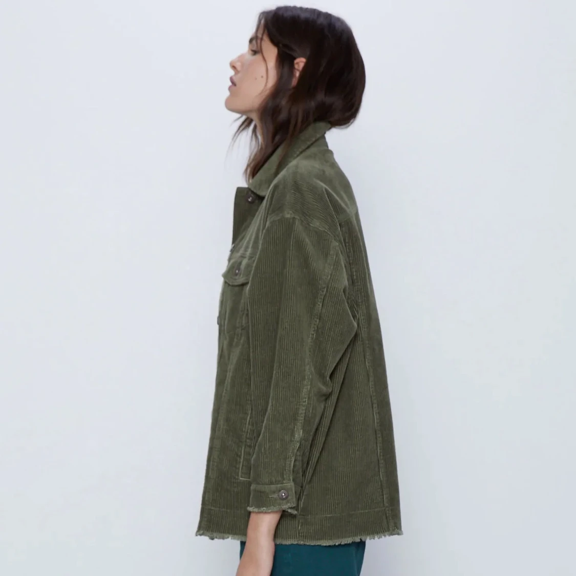 Gröna manchester jacka från Zara