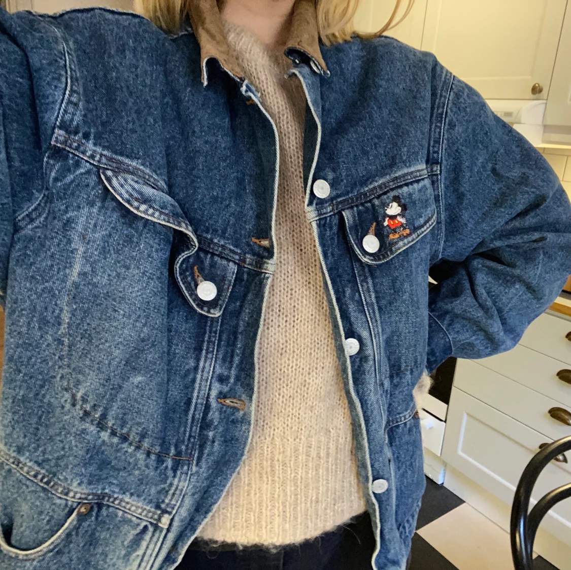Vintage jeansjacka, oversized