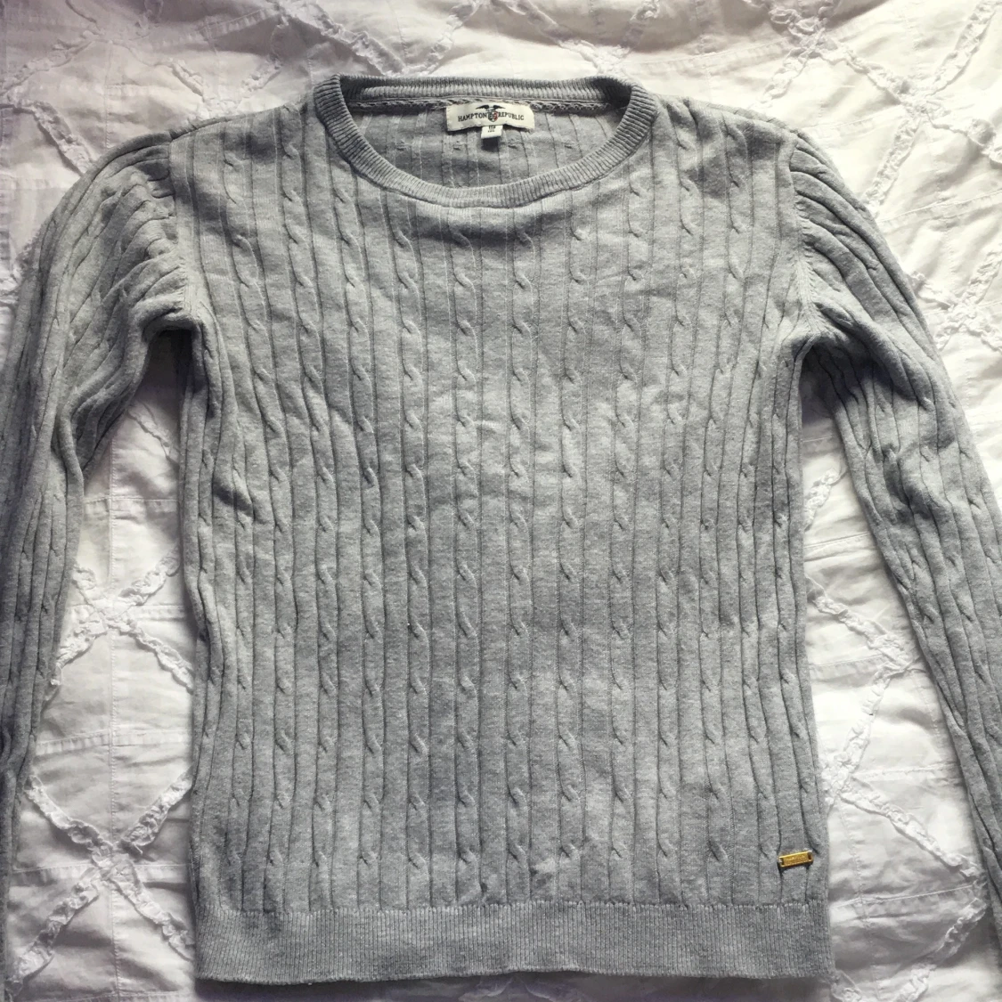 Grå långärmad tröja - 90