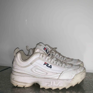  - Skor från Fila i använt skick. Går dock att skrubba/tvätta dom ganska mycket renare. 