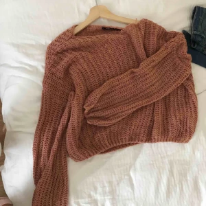  - Rosa stickad tröja, jätte mysig!