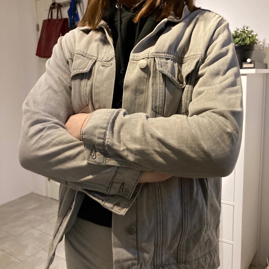 Grå jeansjacka NAKD 