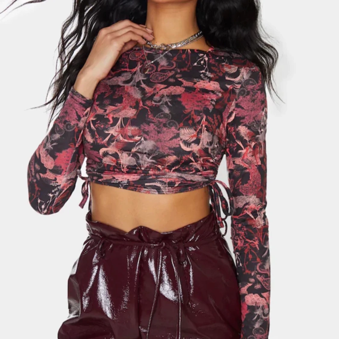 Långärmad Crop top 