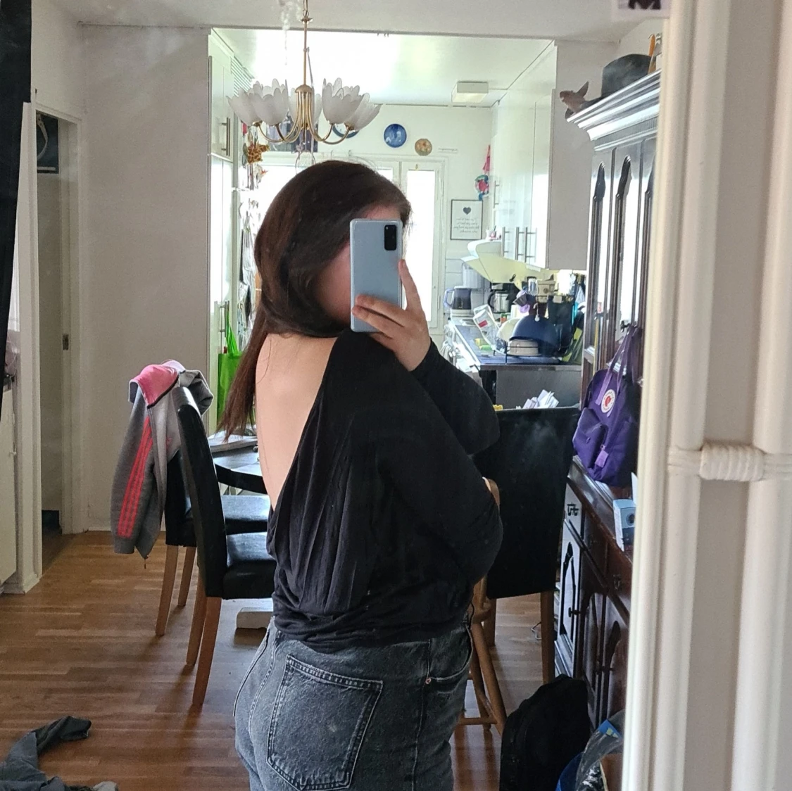 Öppenrygg tröja  - 90