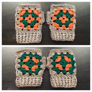  - Hemmavirkade vantar! Motivet/färgkombon är olika beroende på sida vilket gör att man kan välja vilken färg man vill ha uppåt! 🌈  Jag är själv inget fan av lång mudd nedtill, men jag kan absolut lägga på några rader om du vill. 💕