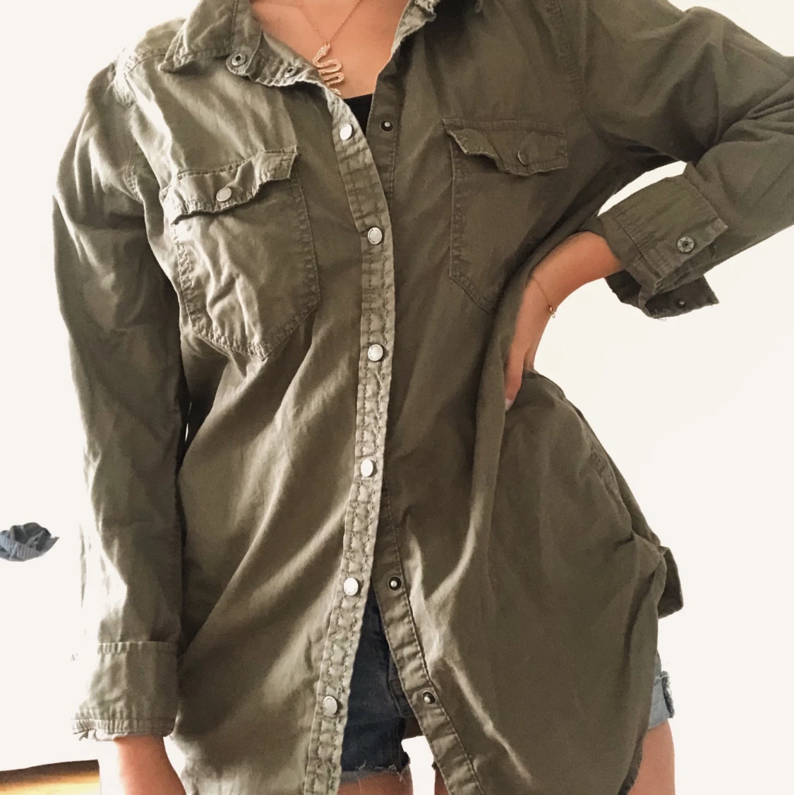 Snygg Oversized Skjorta  - 90