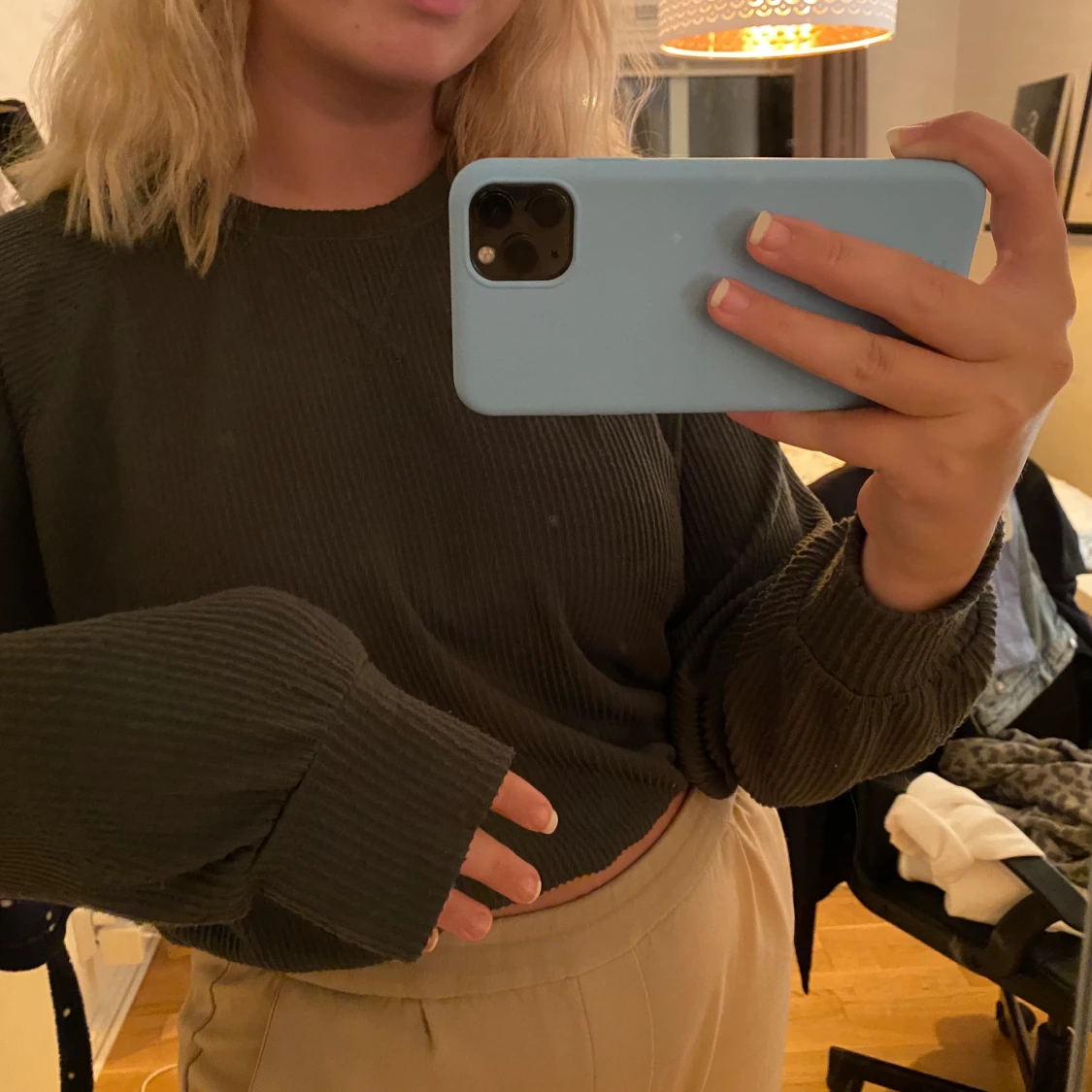 Ribbad långarmad - 90