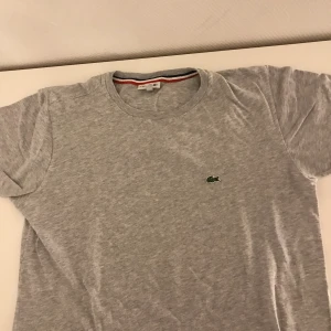 Lacoste t-shirt strl S - Grå snygg Lacoste t-shirt till bra pris, precis som allt annat på min profil!