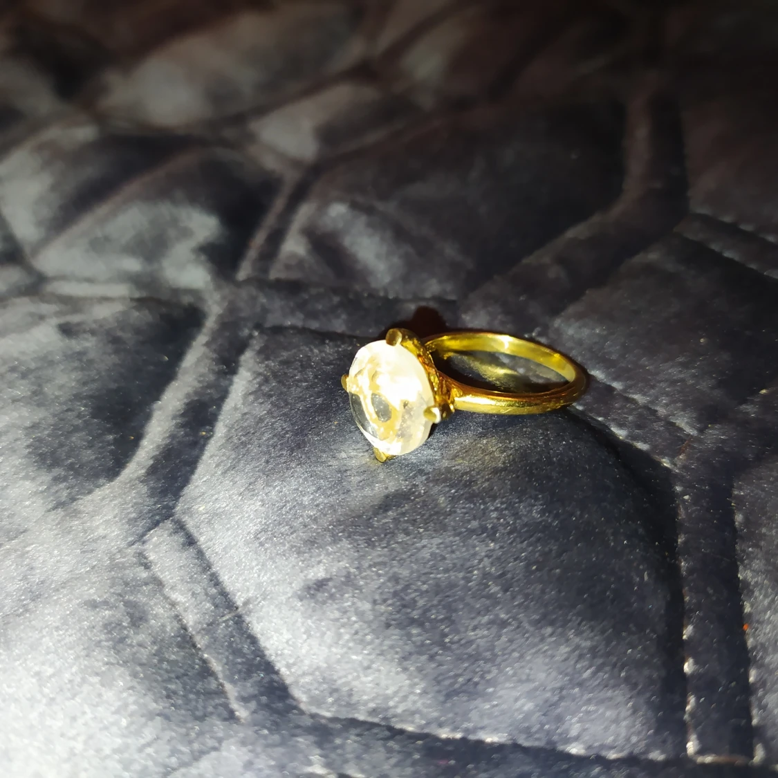 Guldpläterad silverring