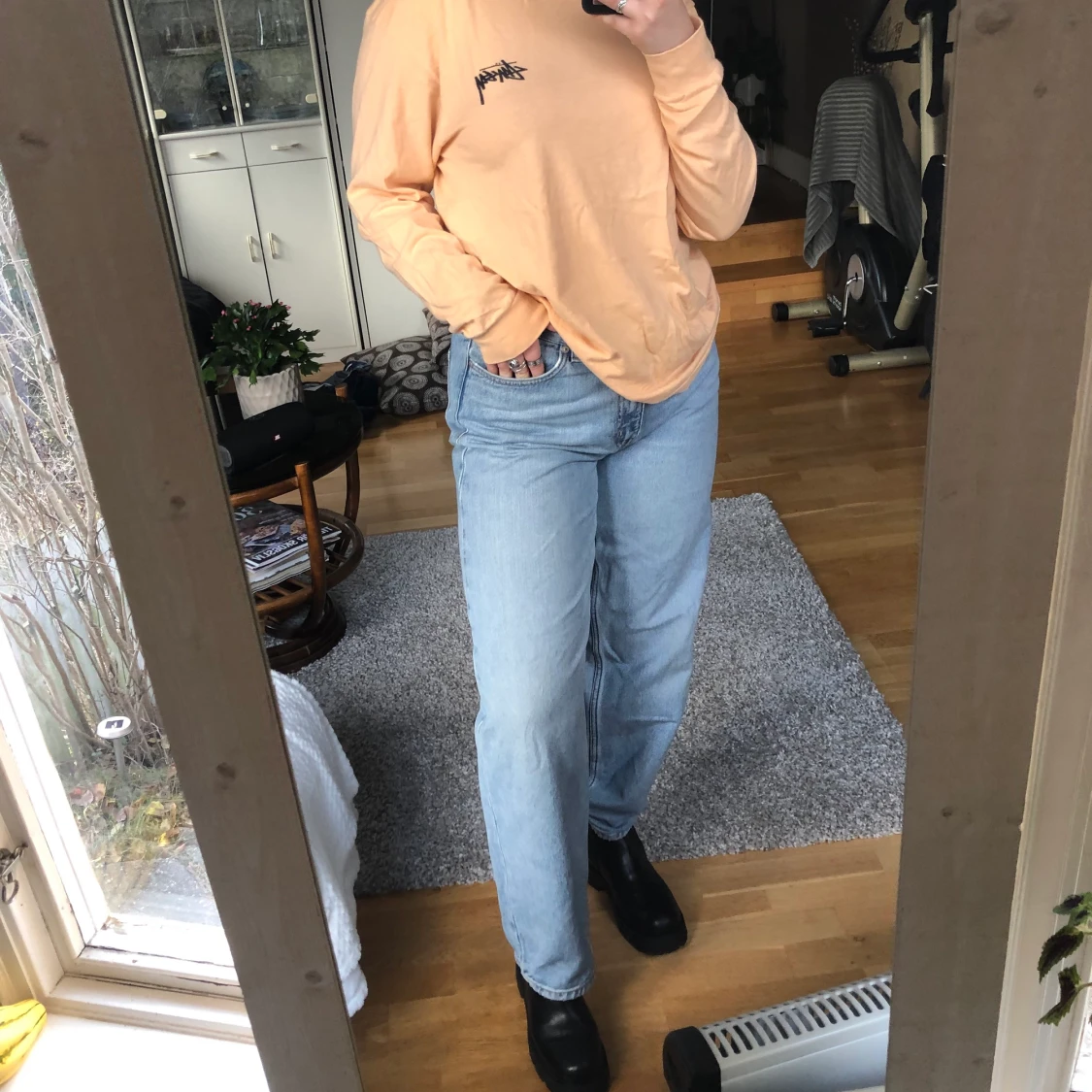 Orange longsleeve stüssy - 90