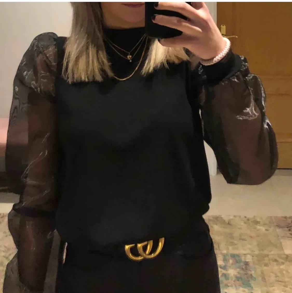 Tröja med meshärmar - 90