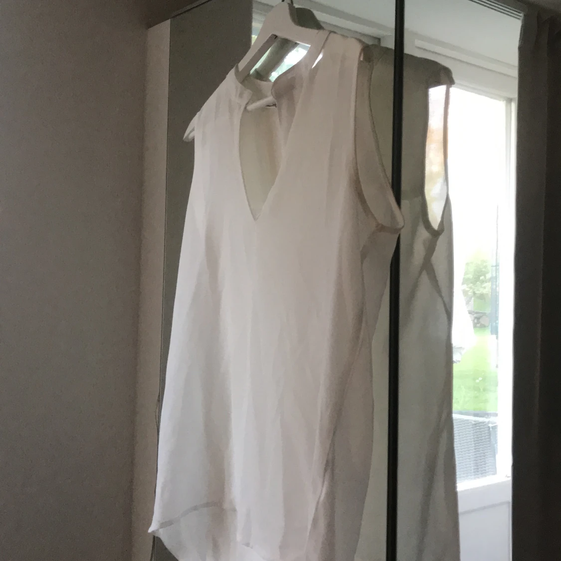 Transparent vit blus - 91