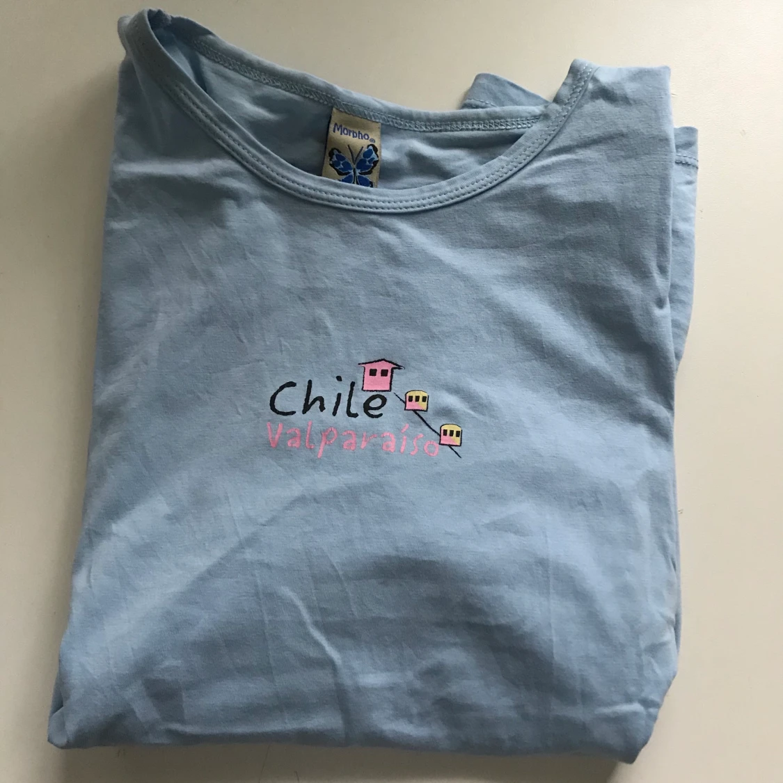 Babyblå T-shirt🦋 - 90