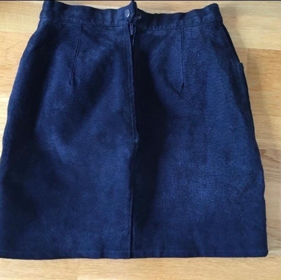 Vintage mocha kjol svart storlek S (34-36) - 90