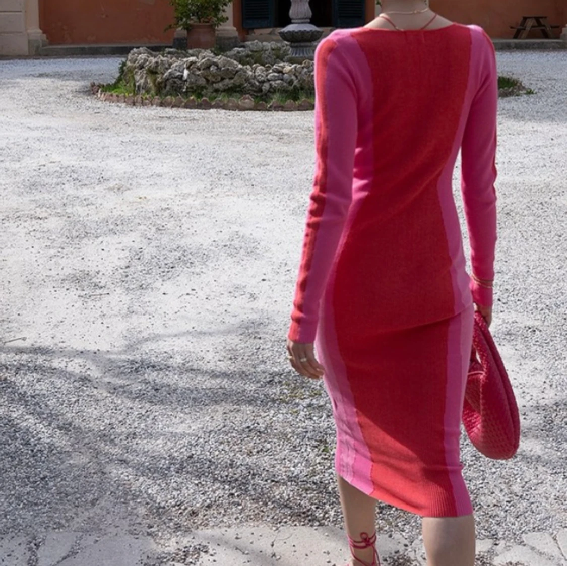 Stickad klänning  - 90