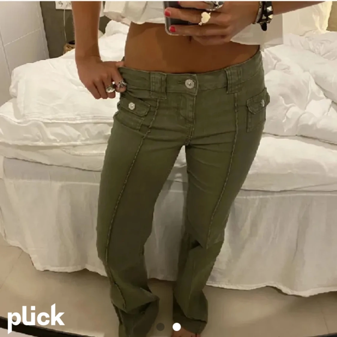 Gröna hm jeans - 90