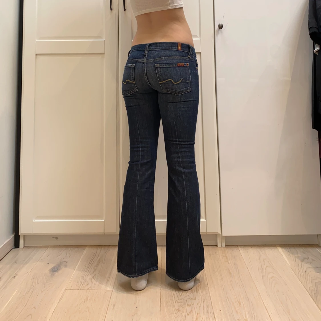 lågmidjade bootcut jeans från 7 for all mankind💕